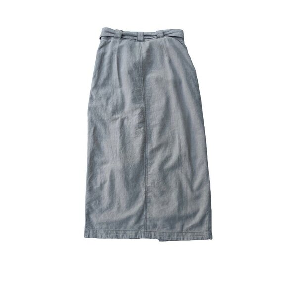 NWT Free People Easy Breezy Linen Cotton Blend Taupe Midi Skirt Size 2 $128 NGP - Picture 6 of 16